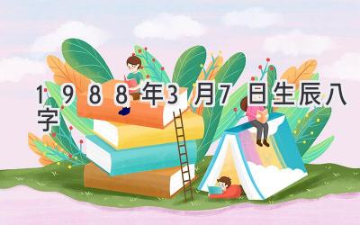 1988年3月7日生辰八字-图片1