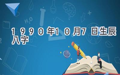 1990年10月7日生辰八字