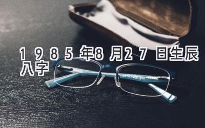 1985年8月27日生辰八字