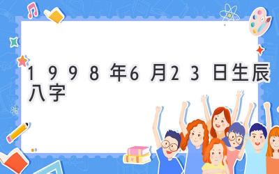 1998年6月23日生辰八字-图片1