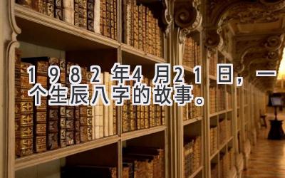 1982年4月21日，一个生辰八字的故事。-图片1