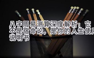 八字周易测算深度解析：它不是宿命论，是你的人生使用说明书-图片1