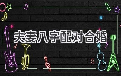 夫妻八字配对合婚-图片1