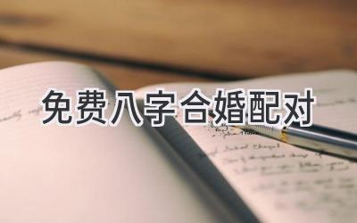 免费八字合婚配对