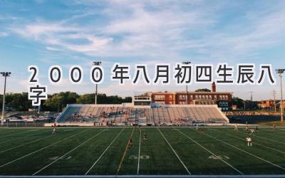 2000年八月初四生辰八字-图片1