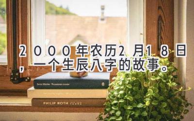 2000年农历2月18日，一个生辰八字的故事。-图片1