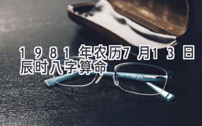 1981年农历7月13日辰时八字算命-图片1