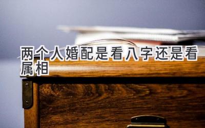 两个人婚配是看八字还是看属相-图片1