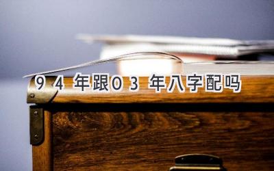 94年跟03年八字配吗-图片1
